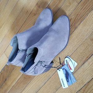 Sonoma Sonya Taupe Suede Ankle Boots 8.5